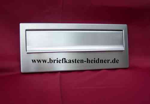 MDH01: Renz-Frontplatte Briefeinwurfklappe für Mauerdurchwurfanlage 260mm, Edelstahl