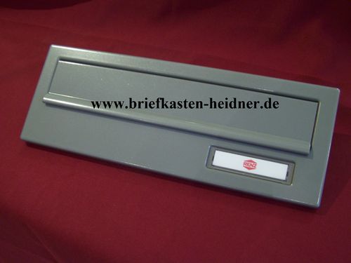 MDH04: Frontplatte Briefeinwurf für Mauerdurchwurf Briefkastenanlage 300mm Hersteller Renz grau