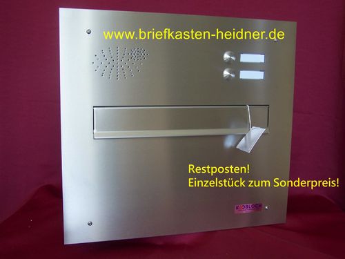MDH59 Mauerdurchwurf-Briefkastenanlage Edelstahl