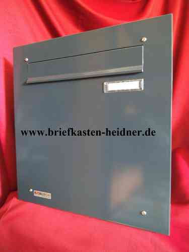 MDH112: Knobloch-Mauerdurchwurf-Briefkasten, 1-teilig, Fixtiefe 380, anthrazitgrau