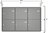UPH131 Knobloch-Unterputz-Briefkastenanlage, 5-teilig, Tiefe 100, Rahmen TE120, RAL-Farbauswahl